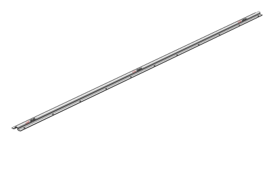 Напольная направляющая стальная оцинкованная для роликов с пазом "O" (пог. метр)